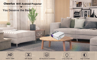 Cheerlux Wifi Android Movie Projector Full HD 1080p Support IOS Android Smartphone Ordinateur