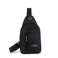 Boce Custom Logo Oortelefoon Gat Waterdichte Sport Schouder Sling Crossbody Mannen Borst Tas Heren Sling Bag