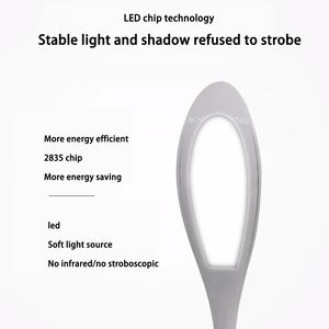 LED Desk Lamp Reading Lamp Flexible Gooseneck Touch Control <b>Table</b> Lamp 5W 3 Modes Eye-Care RGB Bedside Light for Bedroom Office - Product Image 5