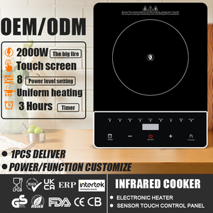 Hộ gia đình 2000W Bếp điện hồng ngoại nóng tấm đa chức năng kỹ thuật số Burner cảm ứng bếp thủy tinh gốm đung - Product Image 2