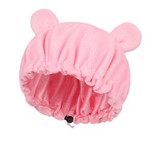 Bonnets de douche réutilisables pour bébés et enfants aux cheveux longs/épais, motif animal de dessin animé mignon, double couche, cadeau - Product Image 2