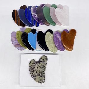 Nouvelle Planche de Gua Sha en Opalite avec Logo Personnalisé 2023, Pierre de Guasha en Quartz Rose, Outil Facial en Pierre de Jade Naturelle - Product Image 2