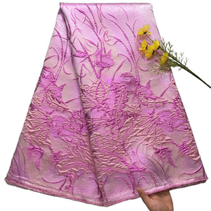 Tissu en dentelle de cordon guipure, broderie autrichienne, polyester, technologie jacquard, dentelle pour robe de mariée - Product Image 2