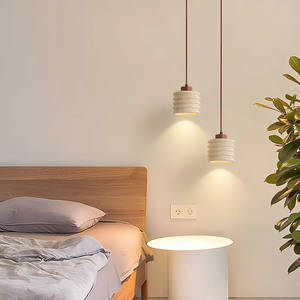 Medieval Travertine Pendant Light Wabi Sabi Yellow Stone <strong>Cluster</strong> Hanging <strong>Ceiling</strong> <strong>Lamp</strong> Adjustable for Dining Room Hotel Villa - Product Image 3