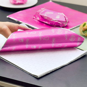 Custom Waterproof Aluminum Foil Sandwich <strong>Wrap</strong> Sheets Insulated Foil Laminated for Food &amp; Cake Burrito Burger Wrapping <strong>Paper</strong> - Product Image 1