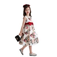 Nouvelle Robe Imprimée Princesse 2022 pour Filles, Robe de Soirée pour Enfants et Jeunes Filles, Tenue Enfant