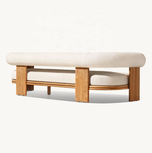 Muebles de Jardín de Teca Indonesia Hechos a Mano, Muebles de Exterior de Lujo para Hotel, Sofá Bondi de Teca Sólida - Product Image 4