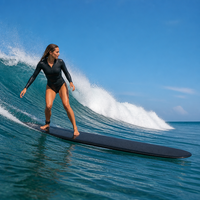 Planche de surf longboard en fibre de carbone intégrale 305 cm 75 mm 11,5 kg Légère pour adulte OEM Logo personnalisé Vente en gros usine