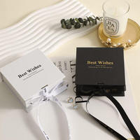 Boîte cadeau rigide en papier couleur pleine taille personnalisée en gros pour boucles d'oreilles, bracelets, colliers avec insert en mousse pour bijoux