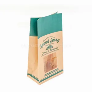 ロールフィード紙袋製造機印刷付き小麦粉袋製造機プラスチック窓付き紙袋
