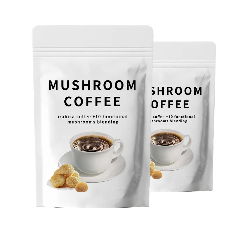 Penjualan laris Label pribadi jamur kopi alami organik surai singa Chaga kopi instan jamur