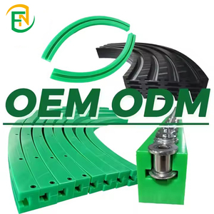 Nhựa màu xanh lá cây đôi hàng 10B chuỗi đường sắt hướng dẫn với thép mạ kẽm hồ sơ - Product Image 3