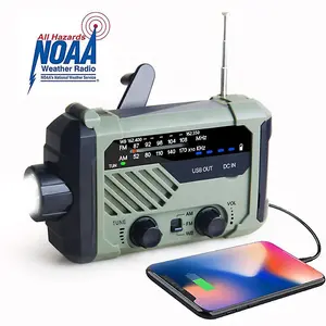 GÜNEŞ PANELI Powered pil ışığı radyo el-krank meşale çok fonksiyonlu radyo açık yaşlı acil radyo