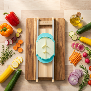 <span class=keywords><strong>Mandoline</strong></span> à légumes 1,7 mm ultra-fine, trancheuse et hachoir à pommes de terre, avec protège-main, <span class=keywords><strong>en</strong></span> <span class=keywords><strong>bois</strong></span> massif, manuelle, facile à nettoyer, pour la <span class=keywords><strong>cuisine</strong></span>. - Product Image 1