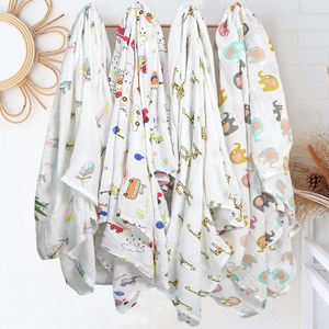 Baby <strong>Muslin</strong> Blanket Fashion Animal Newborn Soft <strong>Swaddle</strong> Comfortable <strong>Muslin</strong> Baby <strong>Muslin</strong> Woven <strong>Swaddle</strong> Blankets - Product Image 5