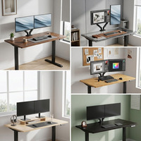Meubles de bureau ergonomiques, table d'ordinateur à moteur électrique, table réglable en hauteur, bureau assis-debout