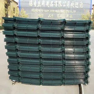 Lưới Hàn Uốn Cong 3d V Màu Xanh Lá Tráng PVC Kim Loại Mạ Kẽm Nóng Chất Lượng Cao Tấm Hàng Rào