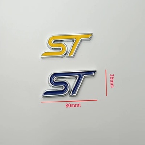 Emblema <span class=keywords><strong>3D</strong></span> in Metallo ST, Badge per Griglia Anteriore Auto, Adesivo per Bagagliaio Posteriore per <span class=keywords><strong>Ford</strong></span> - Product Image 3