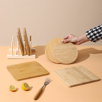 Tapis de cuisine multifonctionnel isolant et résistant à la chaleur en bambou écologique avec cadre en bois carré pour usage domestique quotidien