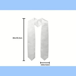 Estola Sublimable en Blanco al por Mayor, Banda de Honor Personalizada para Graduación de Secundaria y Universidad - Product Image 3