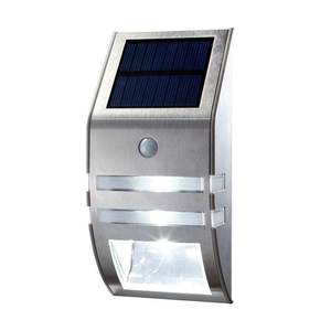 Lampe murale solaire 2 LED en acier inoxydable avec détecteur de mouvement PIR pour escalier et couloir, idéale pour l'approvisionnement transfrontalier - Product Image 3