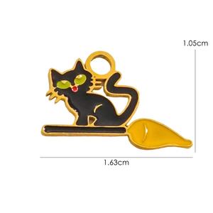 Halloween Stainless Steel <strong>Bat</strong> Ghost Skeleton Mask <strong>Charms</strong> Necklace Bracelet Accessories for Jewelry Making - Product Image 5