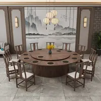 새로운 중국 스타일 호텔 전기 식탁 대형 원형 테이블 자동 회전