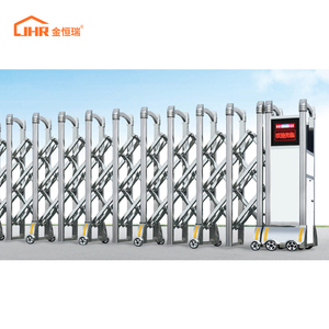 Portail coulissant manuel <span class=keywords><strong>extérieur</strong></span> de haute qualité pour mur de clôture, conception de porte en acier inoxydable, portail rétractable simple - Product Image 5