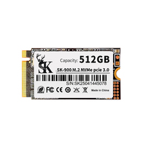 SSD Internal M.2 PCIe NVMe 2242 Baru untuk Laptop/PC 128GB/256GB/512GB 1200MB/s Baca 1100MB/s Tulis Wireless Single Notch