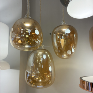XCP10238 <span class=keywords><strong>Lampe</strong></span> suspendue en <span class=keywords><strong>verre</strong></span> moderne cognac gris fumée - Product Image 1