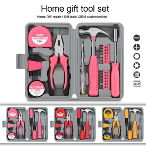 24 Piece OEM Household <b>Tool</b> <b>Set</b> <b>Hand</b> Repair Kit with Tape Measure Hammer Pliers Screwdriver Hex Keys in Hard Case Metals - Product Image 4