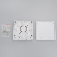 Boîtier mural intérieur de type 86 mini 2 ports FTTH, plaque frontale en fibre optique avec matériau PP/ABS, certifié CE ROSH
