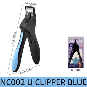 Large Opening <b>U</b> Shape Stainless Steel <b>Nail</b> Clipper Anti Splash Cutter for Thick Hard <b>Nails</b> Manicure Tool - Product Image 5