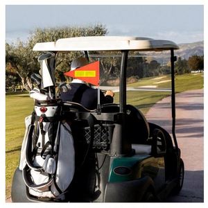 ธงกอล์ฟแบบยืดหดได้ รุ่นเฟิร์สคลาส 2024 ราคาสุดคุ้ม พร้อมอุปกรณ์สะท้อนแสง สีส้ม ธงความปลอดภัย ปรับความสูงได้ - Product Image 5