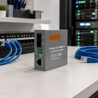 10/100Mbps HTB-1100S 25km SC tek mod dubleks Fiber optik medya dönüştürücü