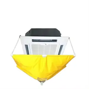 Kit de saco de placa de fixação para ar condicionado interno, capa de limpeza CA para máquina de lavar roupa, ar condicionado central