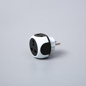 Universal Travel <b>Power</b> <b>Adapter</b> 1916 Size With Switch For European And British Standards 100-240V AC Plug ABS Material - Product Image 4