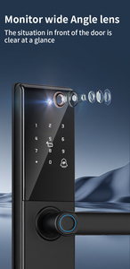VIMA Wholesale Price <b>Camera</b> Lock Tuya <b>Wifi</b> Biometric Fingerprint Password Card Key <b>Smart</b> Door Lock With HD Video - Product Image 5