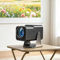 Mini projecteur portable F600, compatible 4K 720P, LCD, home cinéma, 250 ANSI, 180 °   Rotation, Android 11, Haut-parleur intégré, WiFi 6 sans fil