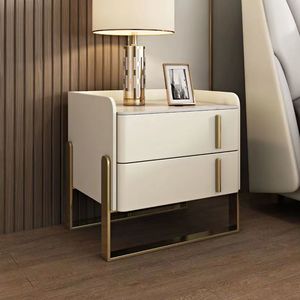 Comodino in legno massello integrato <span class=keywords><strong>di</strong></span> alta qualità per camera da letto italiana moderna luce <span class=keywords><strong>di</strong></span> lusso comodino semplice - Product Image 2