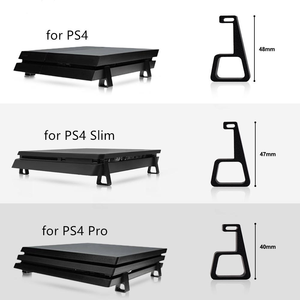 4PCS Support de <span class=keywords><strong>console</strong></span> de jeu Support horizontal Support de levage en hauteur adapté aux pieds de refroidissement PS4/PS4 Slim/PS4 Pro - Product Image 1