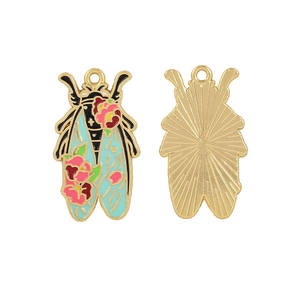 Exquisite Butterfly Insect Alloy DIY Jewelry Accessory Cross-Border Ins Keychain Pendant <strong>Oil</strong> Drop Ins Bag for Children - Product Image 6