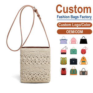 Sac bandoulière personnalisé en crochet tissé pour femme, style bohème, fermeture à rabat, léger, pour usage quotidien estival, sac messager - Product Image 1
