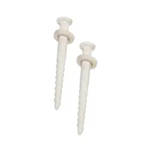 Wear Resisting Connector Insulator Bolt Nut/Thread Bar Screw Bolt/ Large Size Of Alumina Ceramic Screw Pin For Cage Feeder