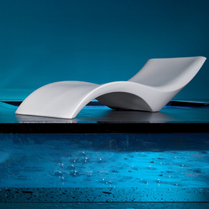 كرسي استلقاء تجاري من البولي بروبيلين والألياف الزجاجية لحمامات السباحة والاستخدام الخارجي - Product Image 4