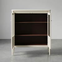 MYHOME French Modern Solid Oak Wood Bar Highgate Cabinet Drink Cabinet Living Room Furniture with Customized Color & Size