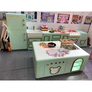 Casa de Juegos de Madera y Plástico para Niños, Juego de Imitación de Cocina, Equipo de Juego Infantil, Juegos para Niños, Instalaciones para Parques de Diversiones Interiores - Product Image 3