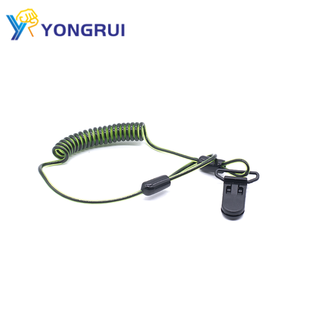 Advanced Safety Solutions AiSi Standard 304 Stainless Alloy Hard Hat Tether Coil Tool Lanyard to Prevent Falling