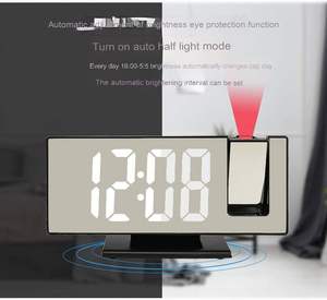 Réveil numérique à projection LED avec mouvement électronique DZ, best-seller, réveil de bureau/table automatique sensible à la lumière - Product Image 5