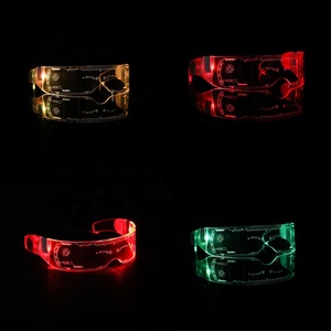 Kacamata Laser pesta dengan layar Rave wanita Custom Up Light 3D Laser bercahaya pesta Neon Promosi kacamata Remote control - Product Image 5